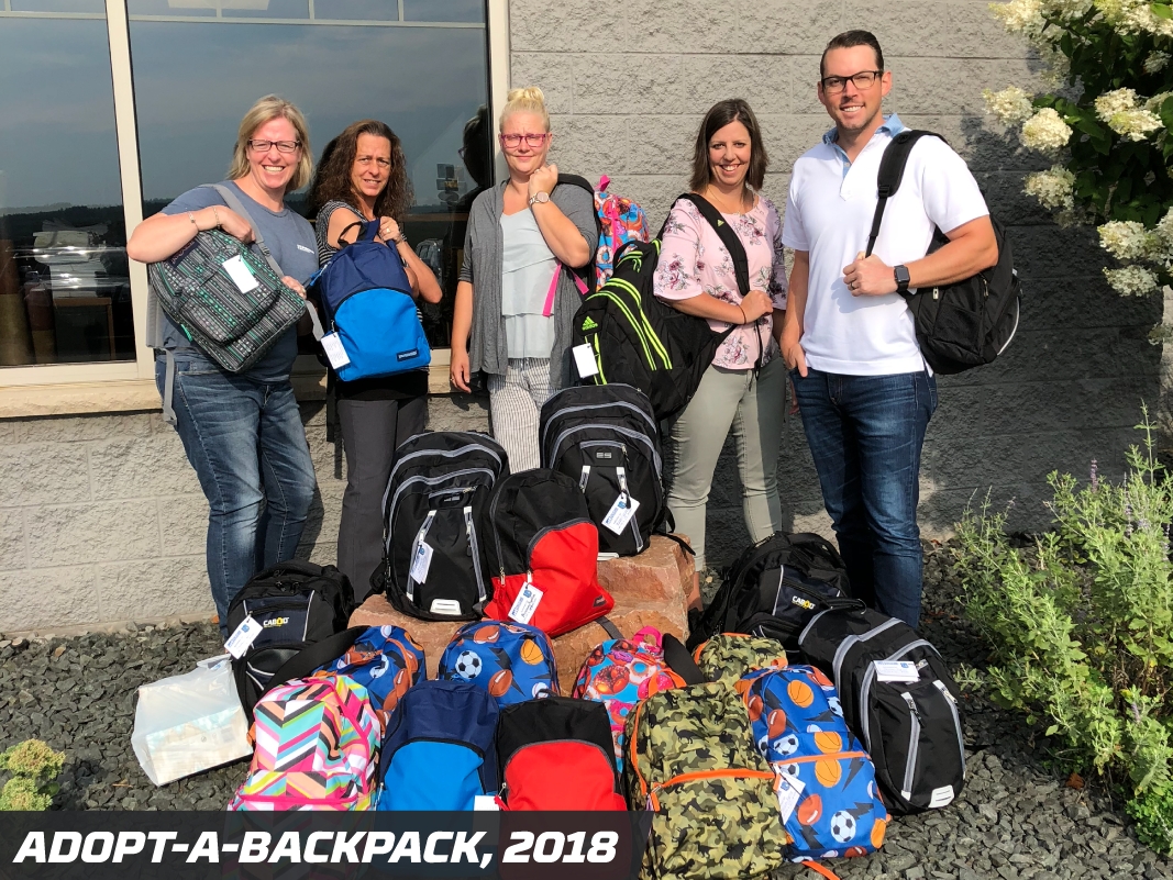 Precision Pipeline Community Involvement: Adopt-a-Backpack, 2018